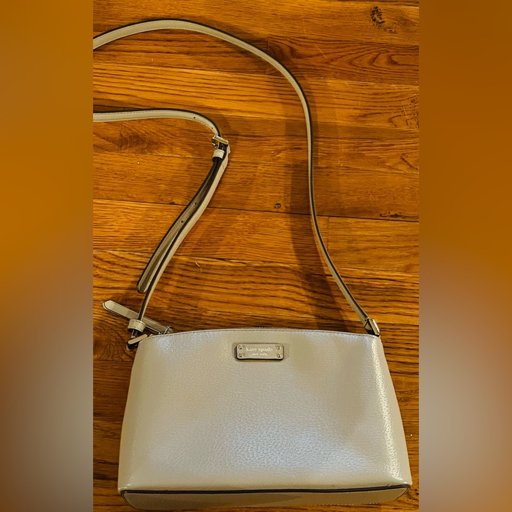 Kate Spade Leather Jeanne Satchel Grey, NWOT